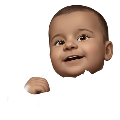 male portrait in realistic style sticker