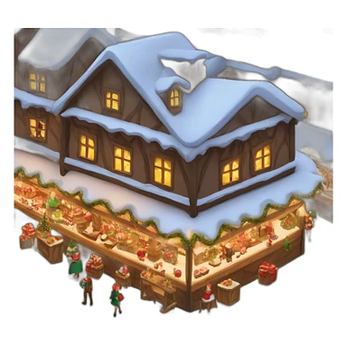 christmas market sticker