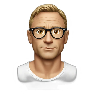 Daniel Craig glasses sticker