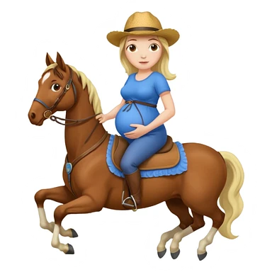 fai la ragazza del cavallo incinta sticker