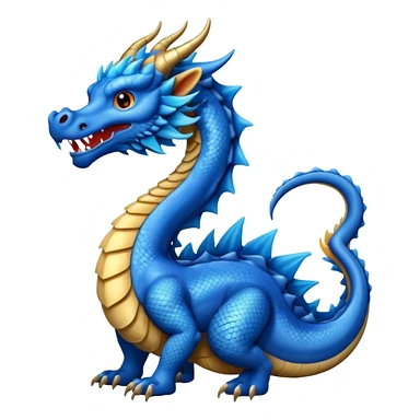 Haz un dragón azul oriental  sticker