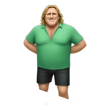 Depardieu surf sticker