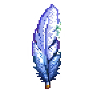 a small feather that describes the word tenderness sticker