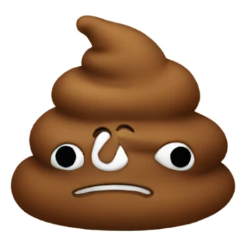Poop with hat sticker