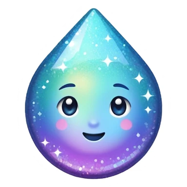 glitter shine sticker