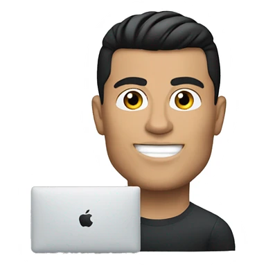 Cristiano Ronaldo con il mac sticker