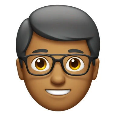 Guy with bob and glasses  sticker