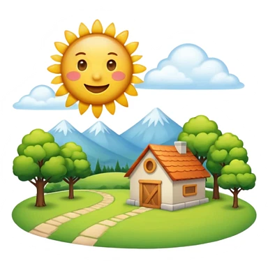 sunny day sticker