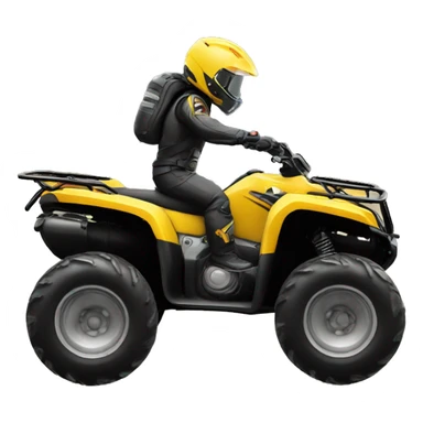 Atv doing a wheelie sticker