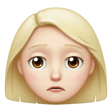 Sad face emoji sticker
