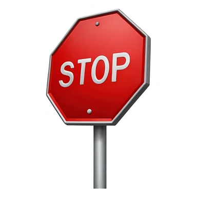stop sign sticker