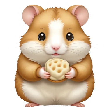 Hamster holding a dumpling  sticker