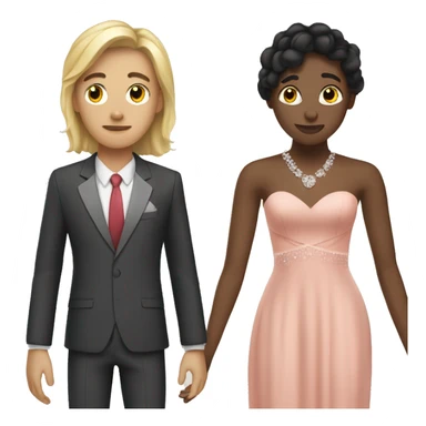 Me and this girl who hates me at prom sticker