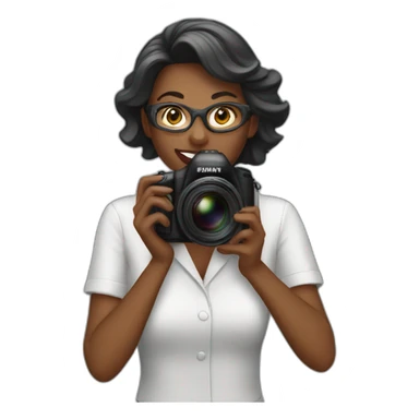 woman photographer sticker