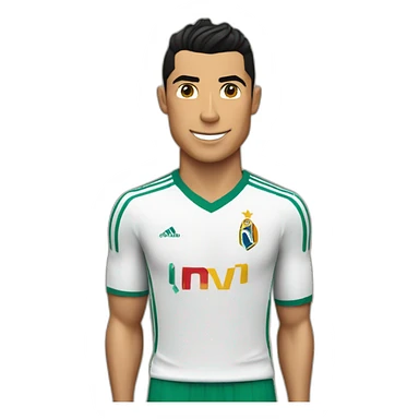 Cristiano Ronaldo porte le maillot ageriap, sticker