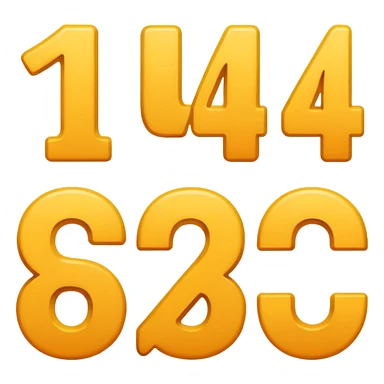 4 number sticker