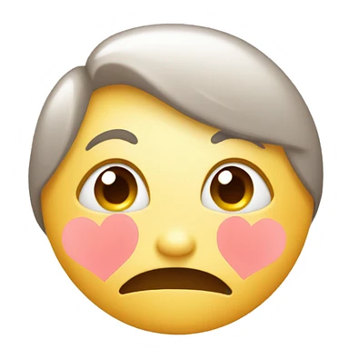 Emoji with kisses on the face sticker