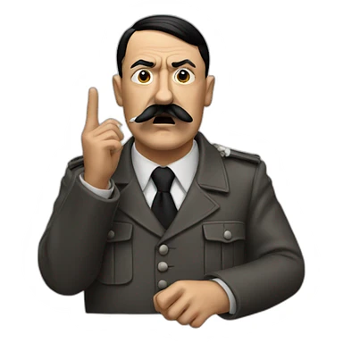 Hitler smoke sticker