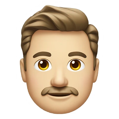 Elon musk with a tiny mustache  sticker