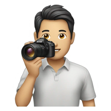 asian photographer sticker