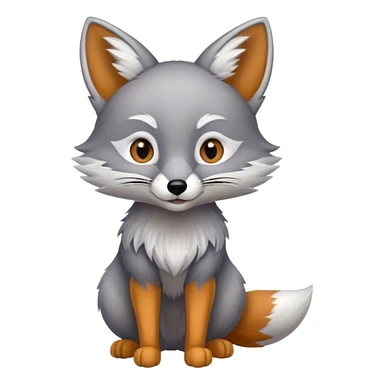 American gray Fox sticker