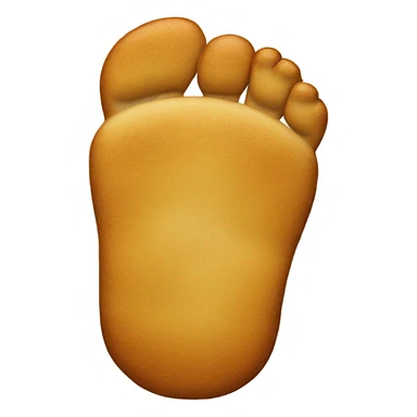 feet made of bread sticker