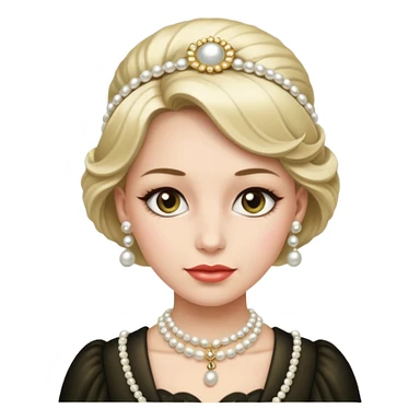 Old Money woman sticker
