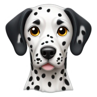Dalmatian with dark ears sticker