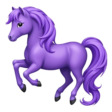 Purple pony sticker