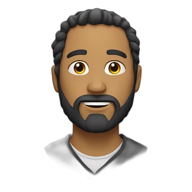 Persona con barba sticker