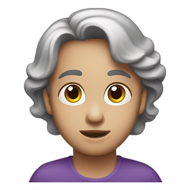 tenderly.co emoji in purple color sticker