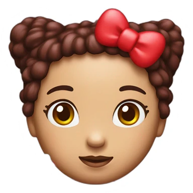 hello kitty with red hait toy sticker