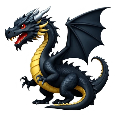 black dragon sticker