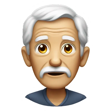 old man saying somethign sticker