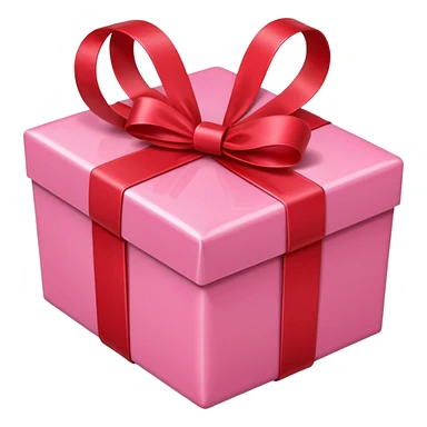 gift pink heart sticker