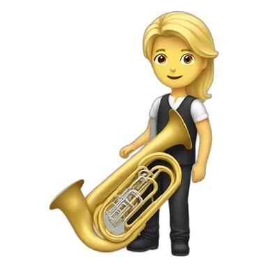 Long--blondehair-male-with-tuba sticker