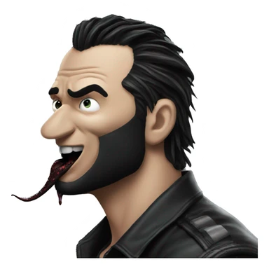 Eddie kiss venom sticker