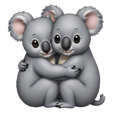 Koala hugs sticker