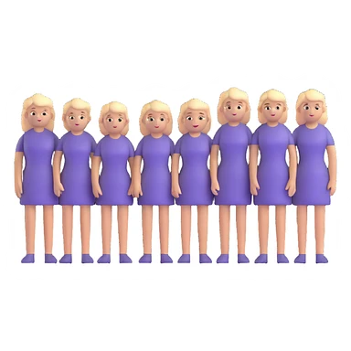 five white people standing together in a team sticker