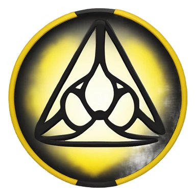 radiation logo sticker