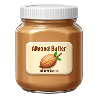 Pixel Art Almond Butter jar sticker