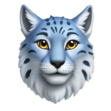 A blue lynx sticker