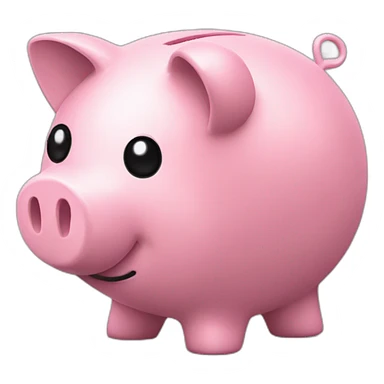 Piggy bank side view sticker