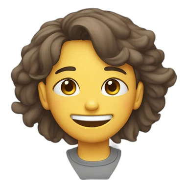 Cara sonriente y cara triste sticker