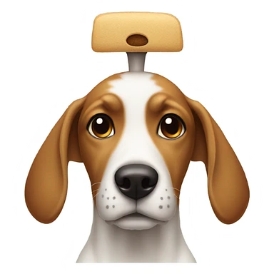 dog on the head sticker