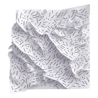 A piece of paper covered in chaotic, random black scribbles. The lines are so dense that most of the paper looks almost black from over-scribbling. Drawn with a pen or pencil sticker