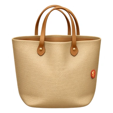 cartoon market bag, do not add stripes and make it empty. Do not add face. Top view sticker