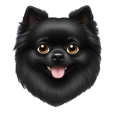 Black Pomeranian  sticker