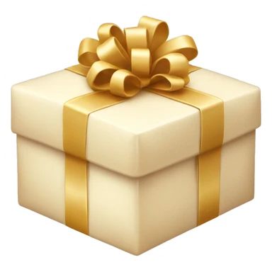 Cream colored gift sticker