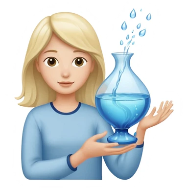 The Water Bearer (♒︎) sticker